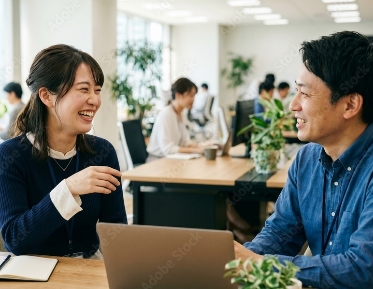 1on1ミーティングの様子